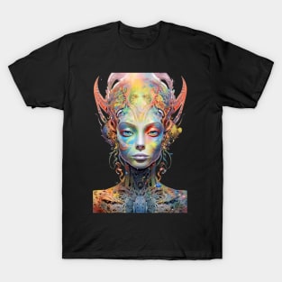 Psychedelic Alien Woman T-Shirt